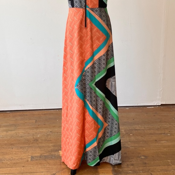 Bar III geometric pattern full length dress - Picture 4 of 10
